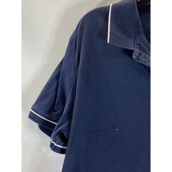 BANANA REPUBLIC Men's Preppy Navy Luxe Touch Performance Short Sleeve Polo SZ M - Picture 3 of 12